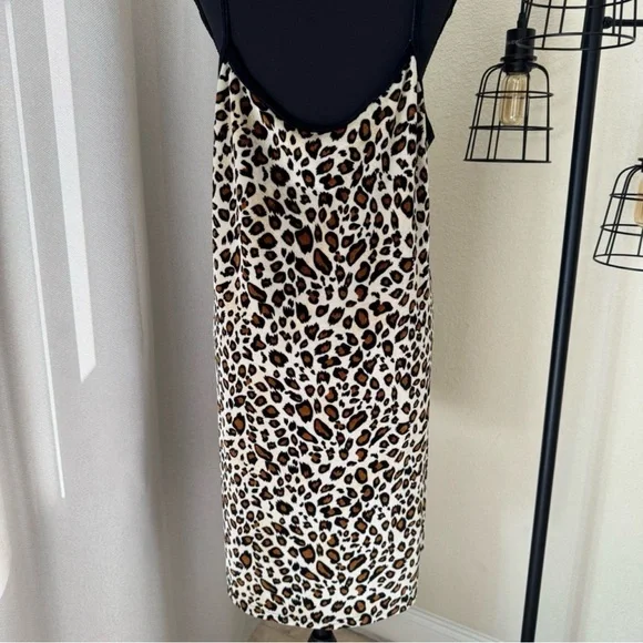 dELiA*s Leopard Velvet Mini Dress Y2K Plus Size 2X Slip Tank - Picture 5 of 7